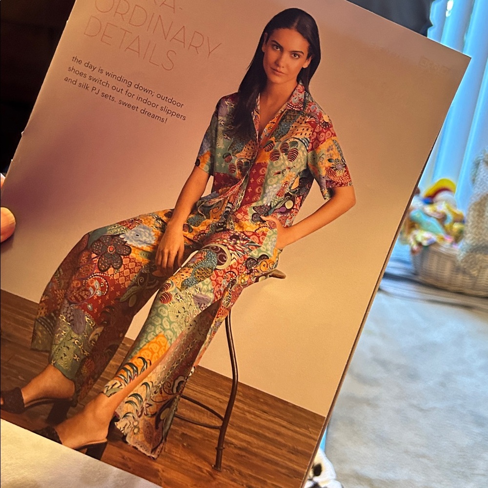 Gorgeous and flowing Johnny Was Black Floral lounging Pants. XS. - Picture 3 of 16